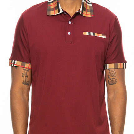 Checkered Detail Polo