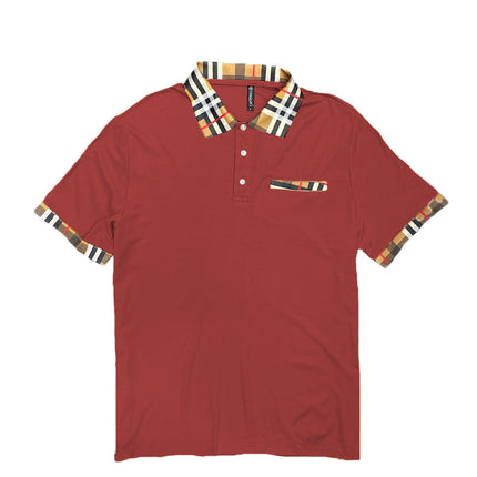 Checkered Detail Polo
