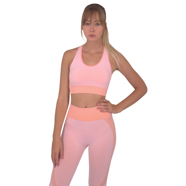 Trois Seamless Sports Bra - Pink
